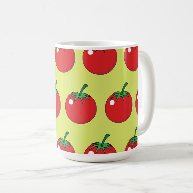 Red Tomato Coffee Mug (Front Right)