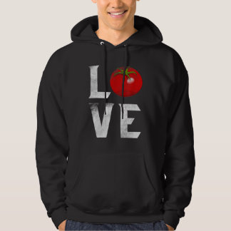 Red Tomato Gardener I Love Gardening Vegetables Ve Hoodie