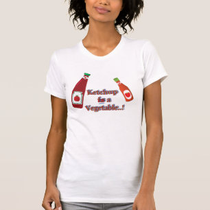Red Tomato Ketchup Vegetable Catsup Humour T-Shirt