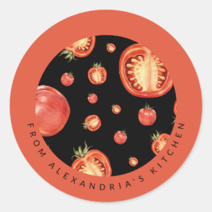 Red Tomatoes   From the Kitchen Of Classic Round Sticker