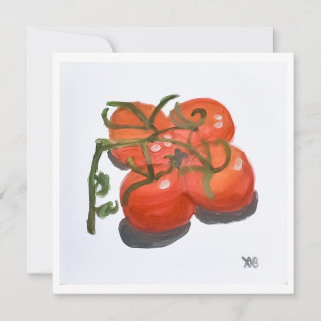 Red Tomatoes on the Vine Card (Front)