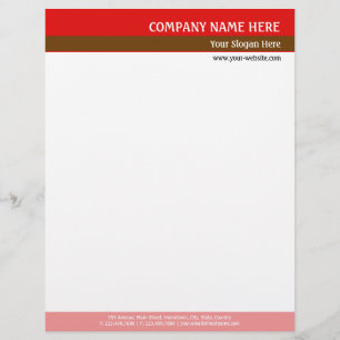 Red Tones Letterhead