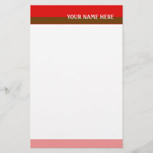 Red Tones Stationery