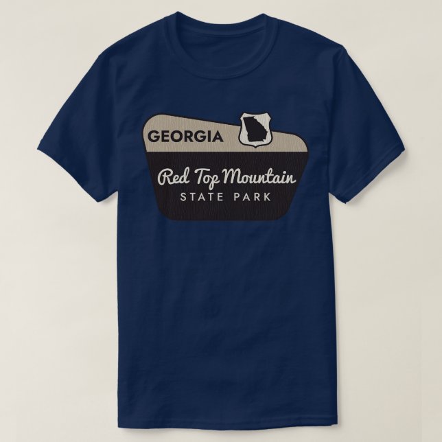 Red Top Mountain State Park Georgia Welcome Sign (Design Front)