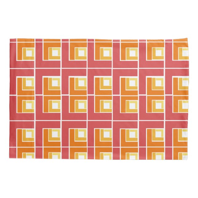 Red Topsy Turvy  Pillowcase (Back)