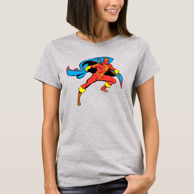 Red Tornado Cape Pose T-Shirt (Front)