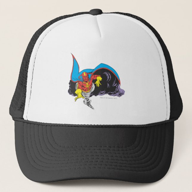 Red Tornado Emerges Trucker Hat (Front)