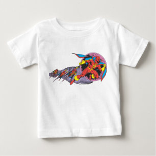 Red Tornado In Wind Motion Baby T-Shirt