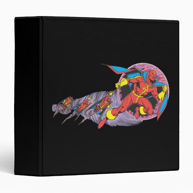 Red Tornado In Wind Motion Binder (Front/Spine)