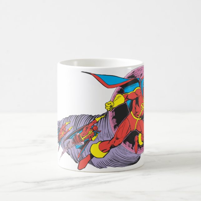 Red Tornado In Wind Motion Coffee Mug (Center)