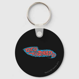 Red Tornado Logo Keychain