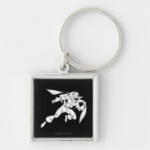 Red Tornado Outline Keychain