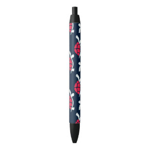 Red Tortoise Black Ink Pen