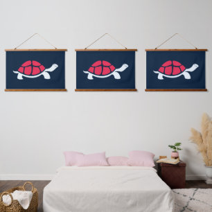 Red Tortoise Hanging Tapestry