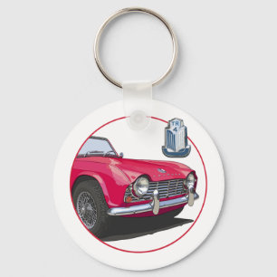 Red TR4 Keychain