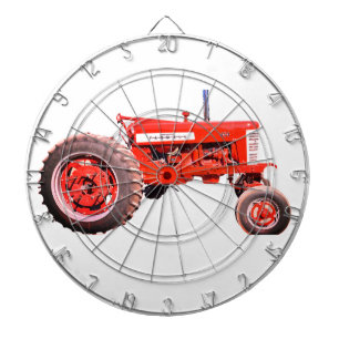 Red Tractor Dart Board