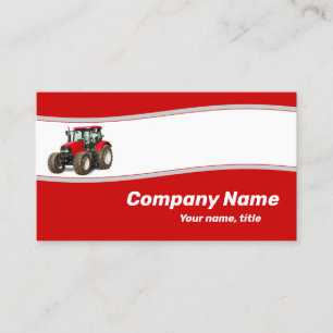 Red Tractor - Farm Supply Business Card
