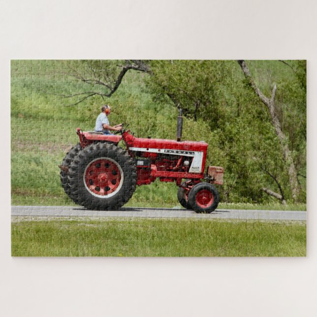 Red Tractor Jigsaw Puzzle (Horizontal)