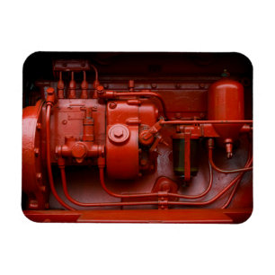 Red Tractor Motor Magnet