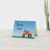 Red Tractor Party You Note