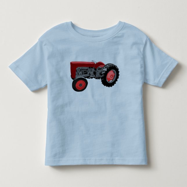 Red Tractor Toddler T-shirt (Front)