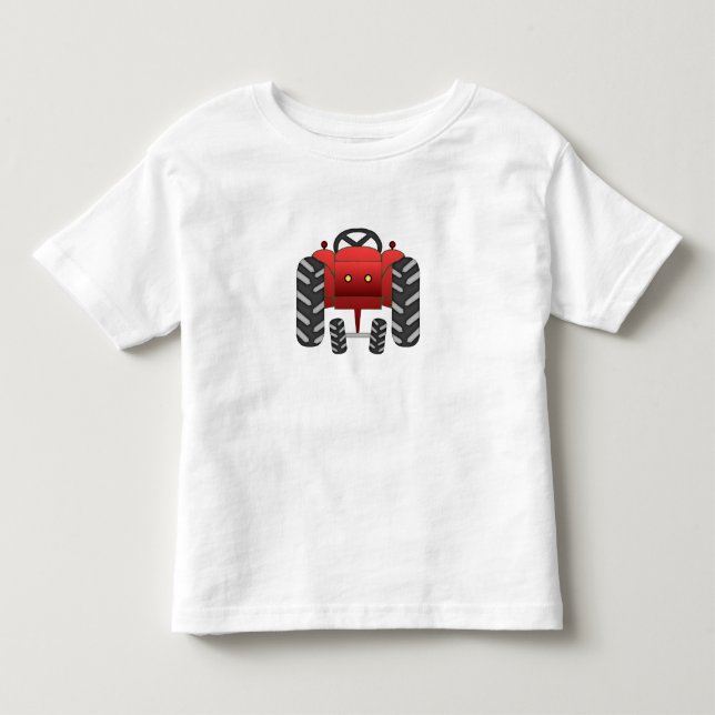 Red Tractor Toddler T-shirt (Front)