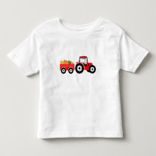 Red Tractor Truck Farm Produce Toddler T-shirt