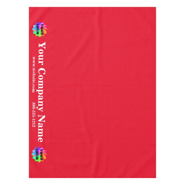 Red Trade Show Nappe Logo personnalisé Commerce (Devant)