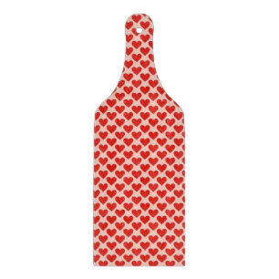Red, traditional Valentine's day heart Cutting Board