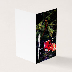 Red train and icicle