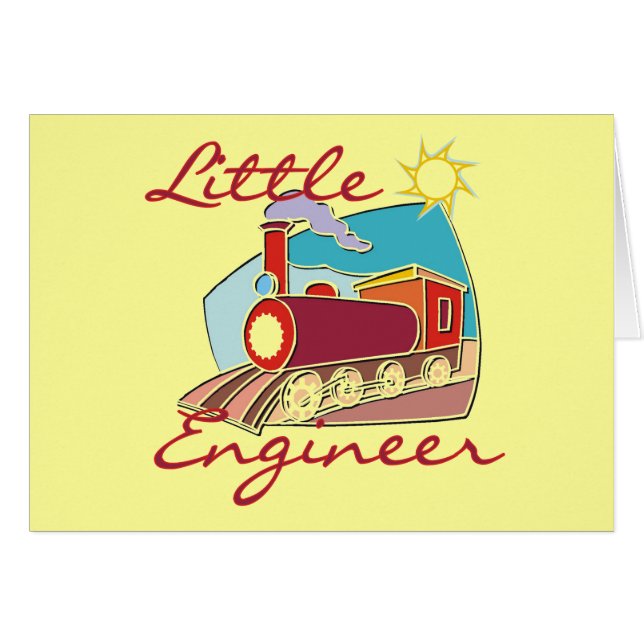 Red Train Little Engineer Tshirts and Gifts (Front Horizontal)
