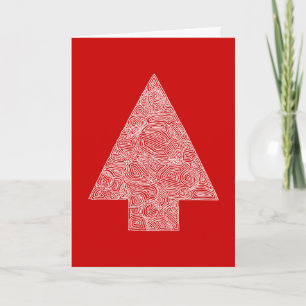 Red Tree Christmas Card