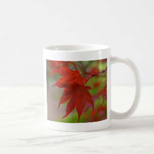 Red Tree Leaves Coffee Mug