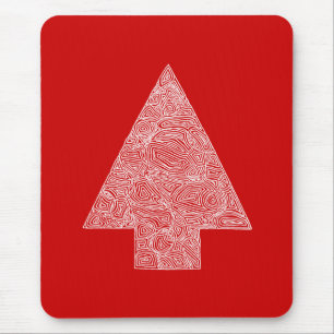 Red Tree Mouse Pad