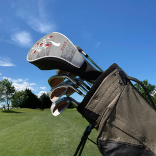 Red Tree of Hearts Personalized Golf Head Cover