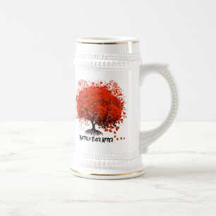 Red Tree Wedding T-Shirts, Gifts, Stickers & Favou Beer Stein
