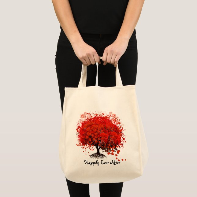 Red Tree Wedding T-Shirts, Gifts, Stickers & Favou Tote Bag (Front (Product))