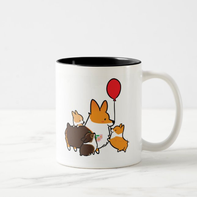 Red Tri-Colour Corgi I Love Mom Mug | CorgiThings (Right)