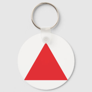 red triangle icon keychain