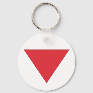 Red Triangle Keychain