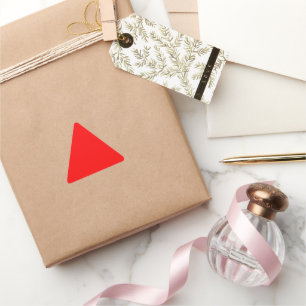 Red Triangle Sticker