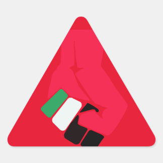 RED TRIANGLE TRIANGLE STICKER