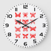 Red Tribal Butterfly Ornamental