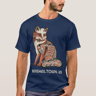Red Tribal Fo Marshaltown Native American Artwork T-Shirt