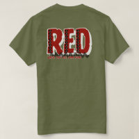 RED Tribal T-Shirt - Honour Our Deployed