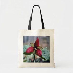 Red Trillium (Trillium Erectum) flowers Tote Bag