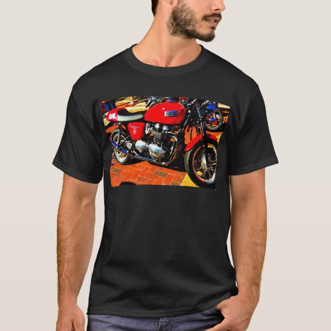 Red Triumph Motorcycle T-Shirt (Front)