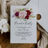 Red Tropical Brunch & Bubbly Bridal Shower