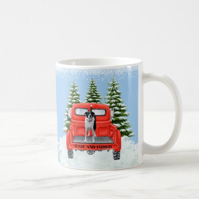Red Truck and Pal Indigo Coffee Mug (Right)