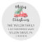 Red Truck and Tree Christmas Return Address